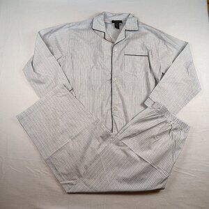 State O Maine Pajama Set Blue and White Striped Mens XL